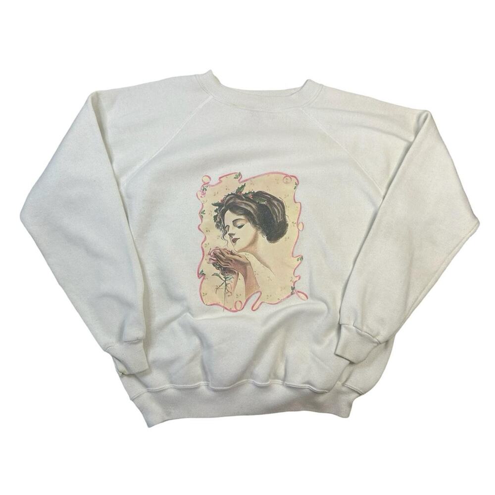 Vintage crewneck sweatshirt 90s portrait sz L